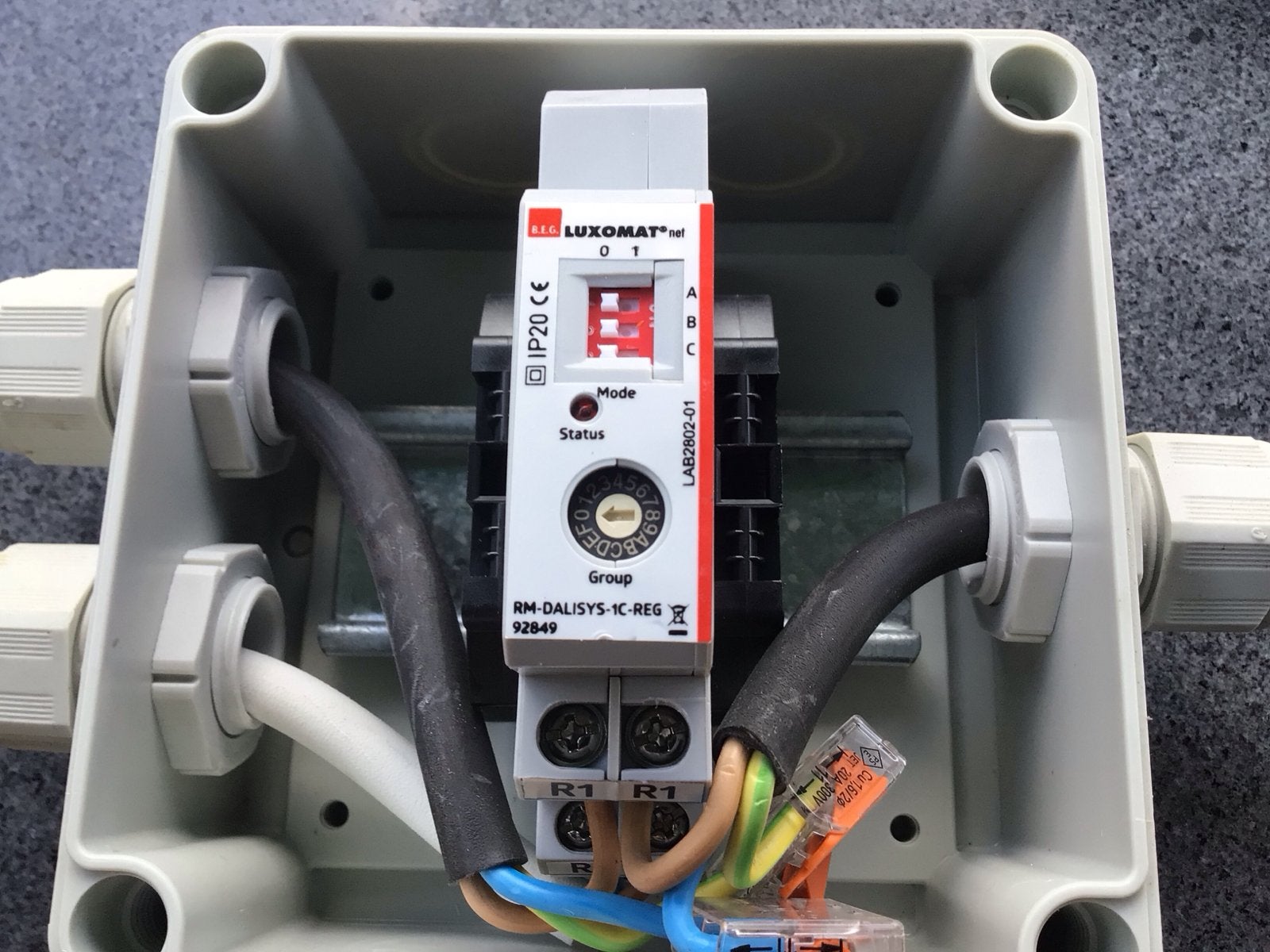 BEG Luxomat 92849 Schakelactor Relaismodule DIN-rail IP20 DA, Doe-het-zelf en Verbouw, Elektra en Kabels, Ophalen of Verzenden
