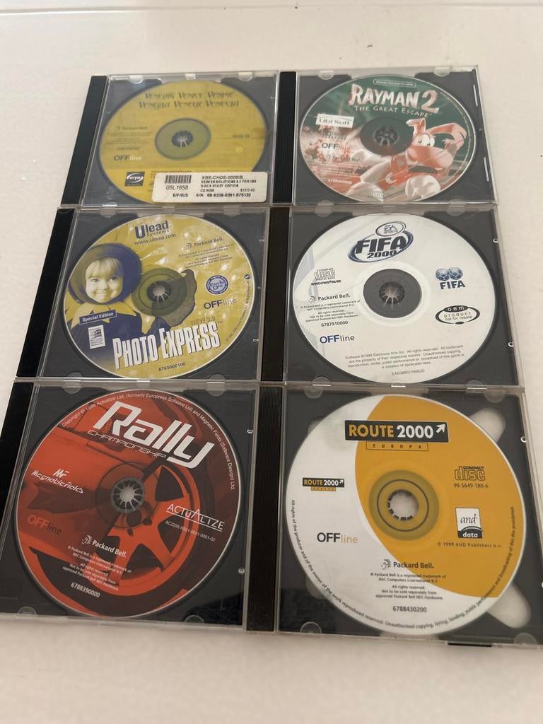 PC games: Rayman 2, FIFA 2000, Flight Simulator 98 en meer, Overige genres, 1 speler, Ophalen of Verzenden, Zo goed als nieuw