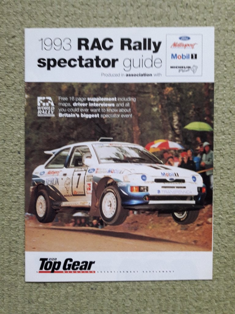 1993 RAC Rally spectator guide	WRC, Ophalen of Verzenden, Nieuw, Ford