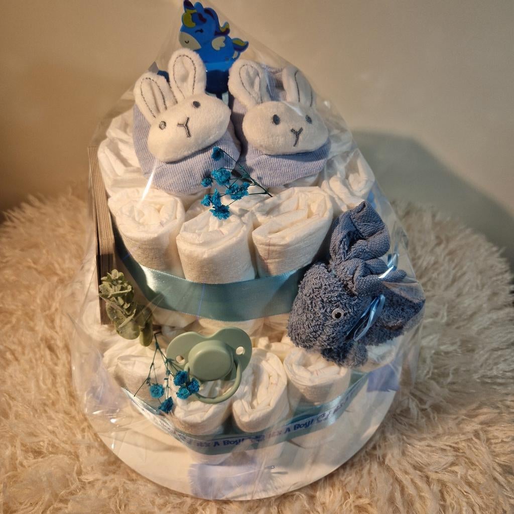 Luiertaart Blauw, Ophalen of Verzenden, Nieuw