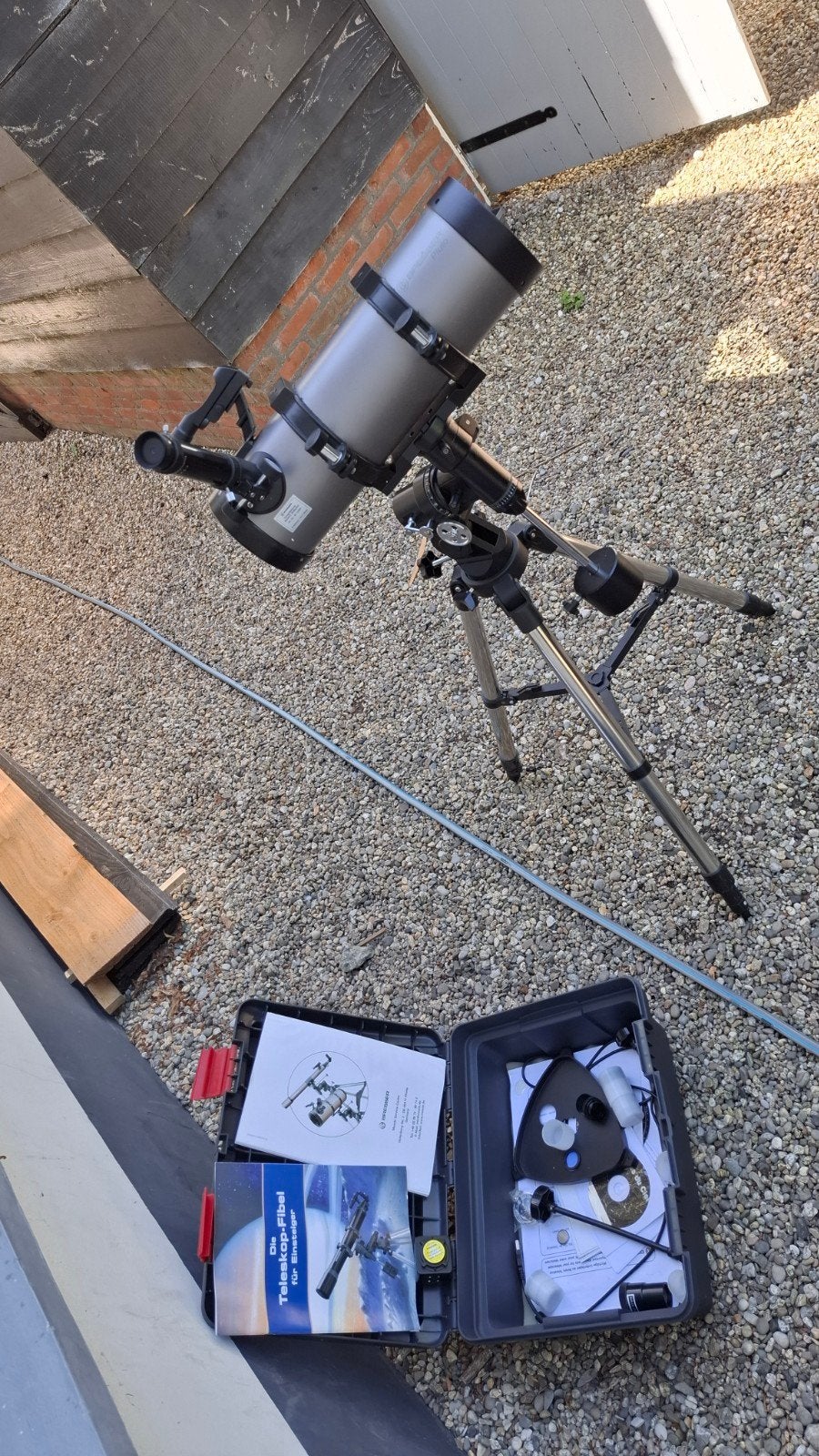 Bresser Pluto Spiegeltelescoop met Statief en Accessoires, Audio, Tv en Foto, Optische apparatuur | Telescopen, Ophalen, Gebruikt