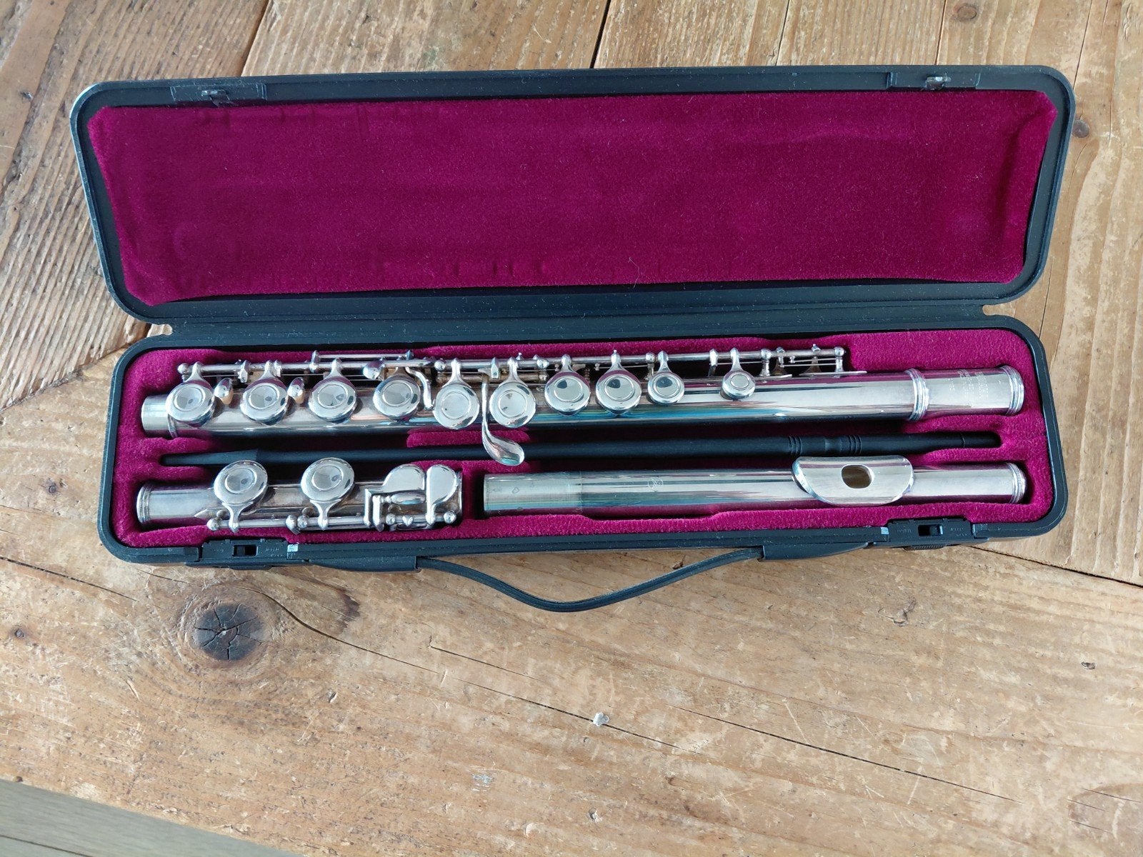 dwarsfluit Yamaha 211SII,  verzilverd, Muziek en Instrumenten, Blaasinstrumenten | Dwarsfluiten en Piccolo's, Ophalen of Verzenden