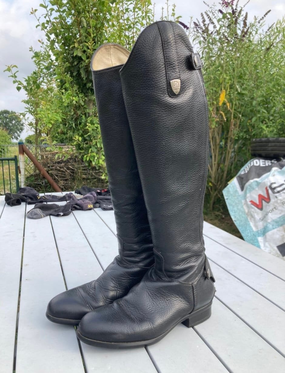 Tattini leren paard rijlaarzen maat 38, Dieren en Toebehoren, Ophalen, Dressuur, Zo goed als nieuw, Dames