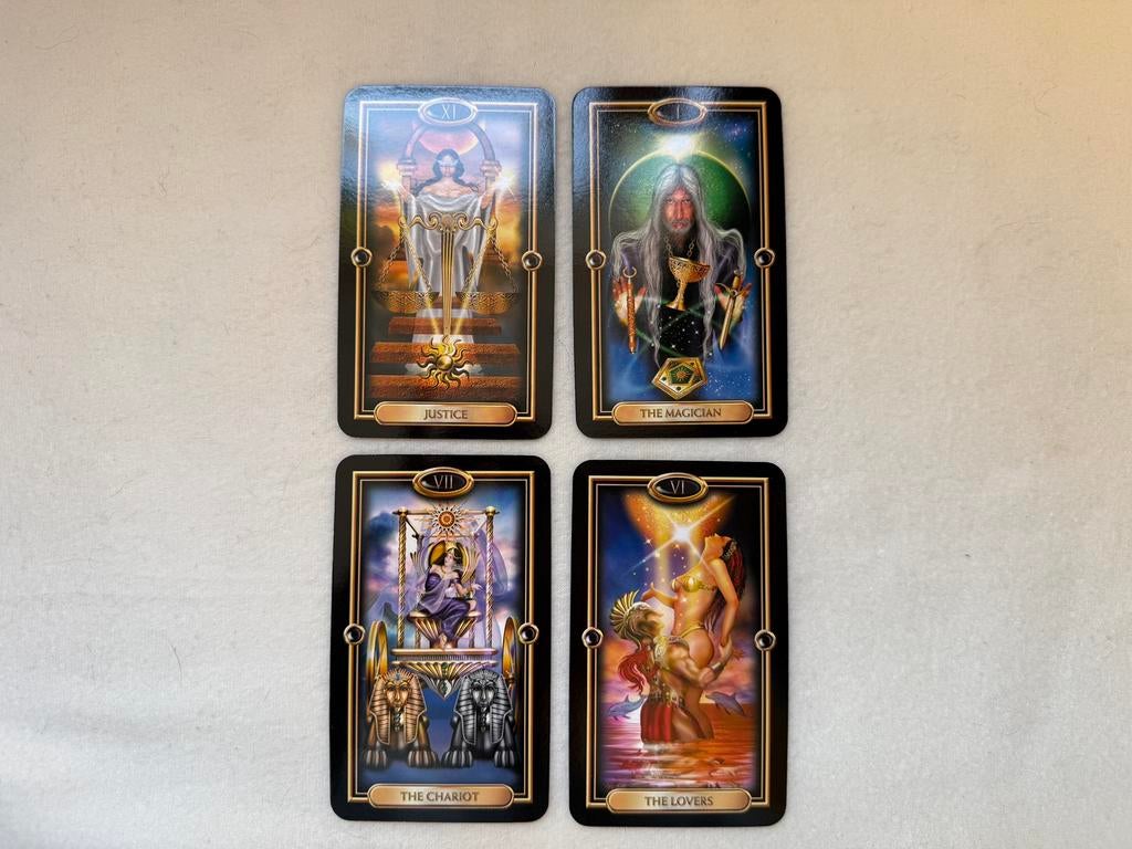 Gilded tarot kaarten (Engels), Boeken, Ophalen of Verzenden, Zo goed als nieuw, Tarot of Kaarten leggen, Overige typen