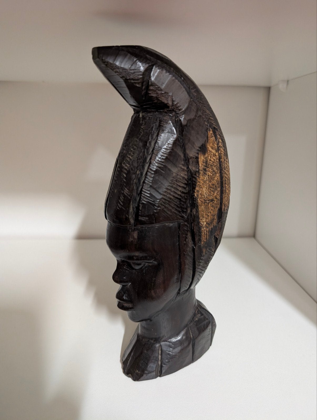 Afrikaans Ebbenhouten Houtsnijwerk uit Centraal-Afrika, Overige onderwerpen, Houtsnijwerk, Ophalen of Verzenden, Handgemaakt