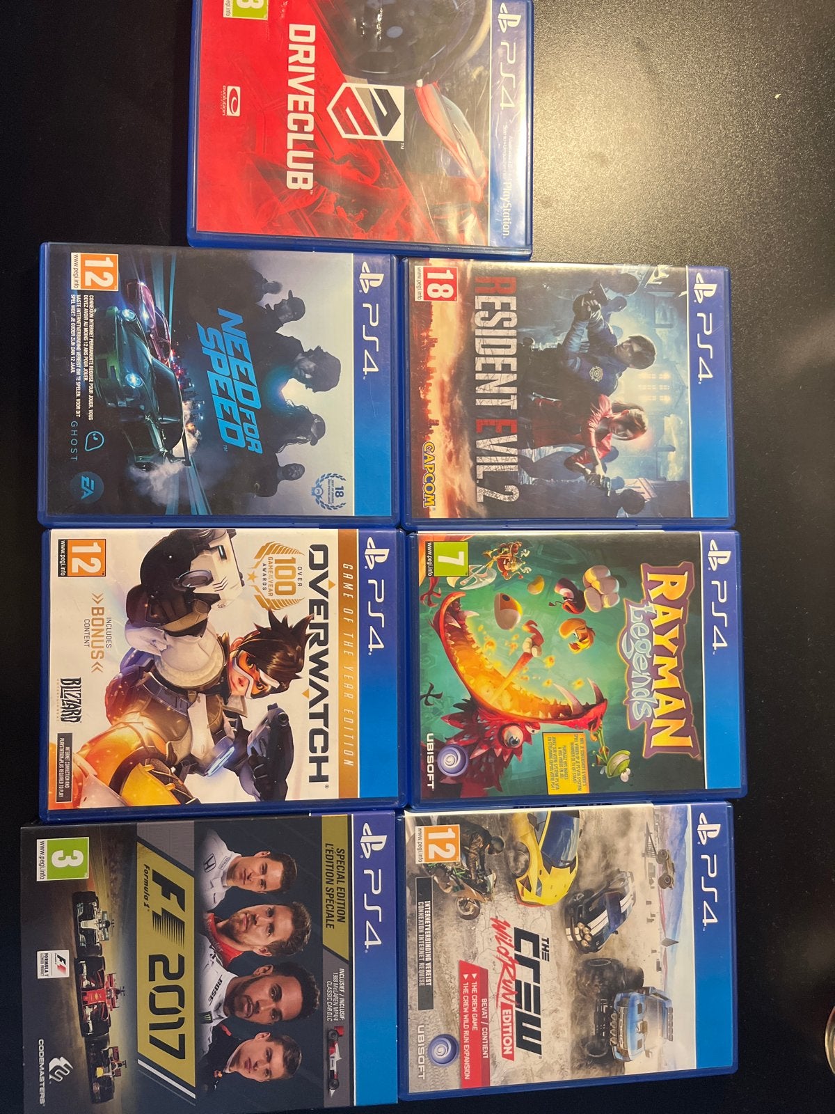 PS4 Games Bundel: Driveclub, Need for Speed, Resident Evil 2, Spelcomputers en Games, Games | Sony PlayStation 4, Online, Gebruikt