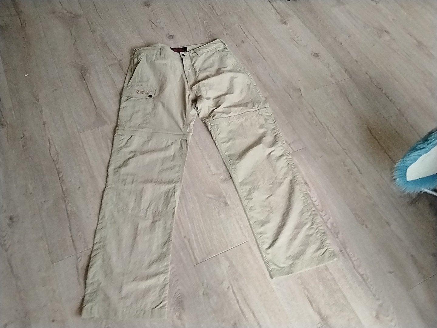 fjall raven  heren outdoor bŕoek afritsbaar kl beige groen, Ophalen of Verzenden, Zo goed als nieuw, Kleding