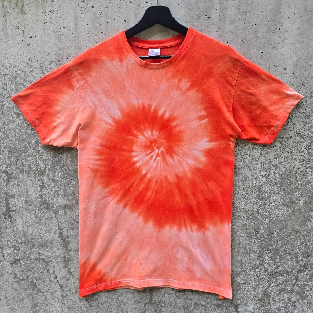 Koningsdag oranje spiral tie dye t-shirt unisex maat XL, Spiral Creaties, Oranje, Ophalen of Verzenden, Maat 56/58 (XL)