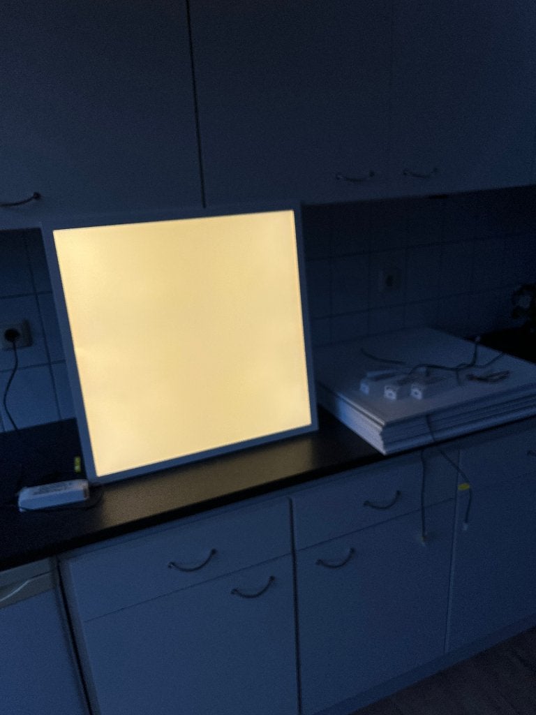 8x led paneel + 5x voeding . 3200Lm 3000K . 40 watt 60x60, Ophalen, Gebruikt