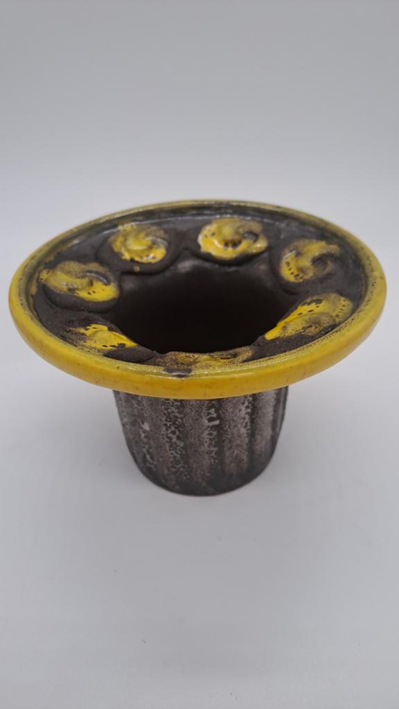 Strehla DDR Fat Lava Pot / Kandelaar Model 6015, Antiek en Kunst, Ophalen of Verzenden