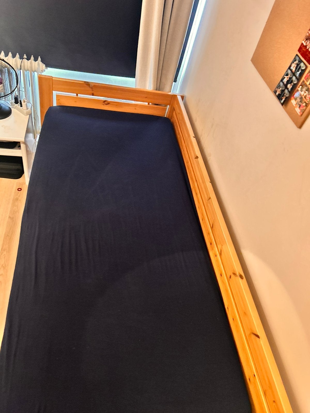 Mooi bed, Ophalen, Eenpersoons, Wit, Zo goed als nieuw