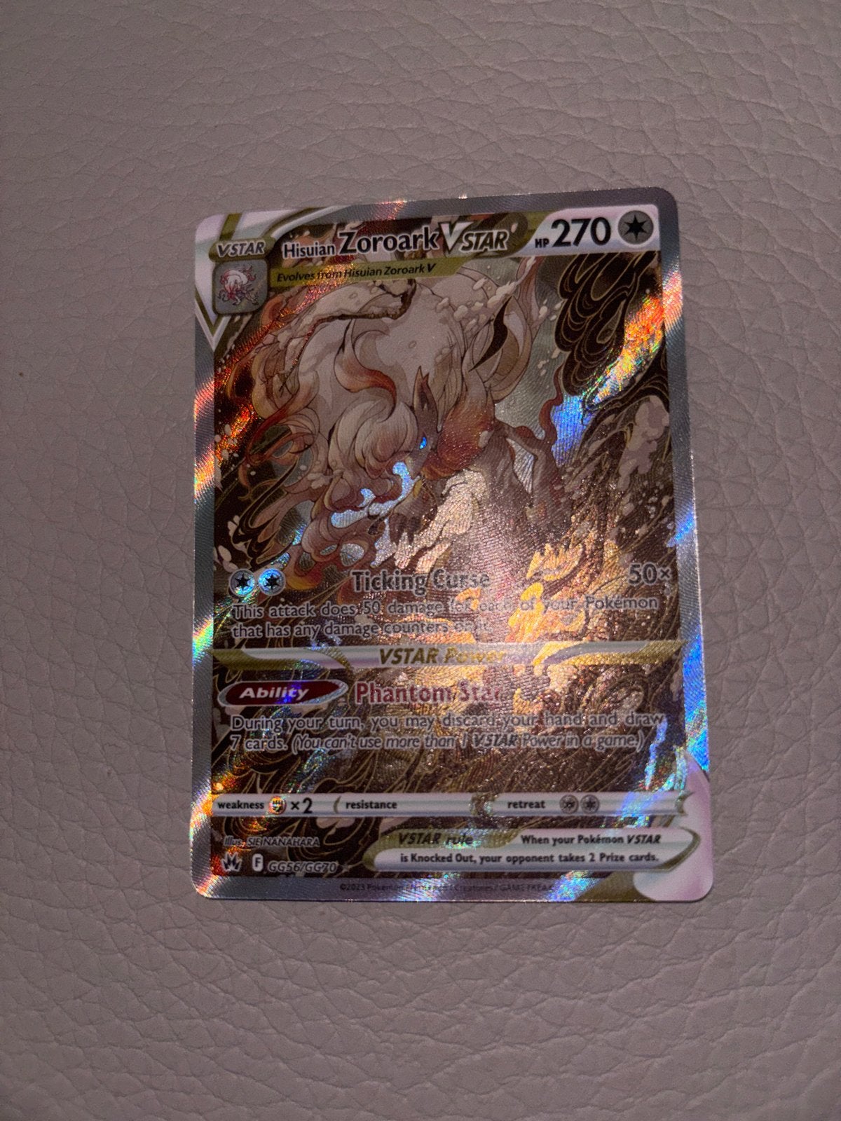 Hisuian Zoroark VSTAR Full Art - Perfecte Staat, Ophalen of Verzenden, Nieuw, Losse kaart, Foil
