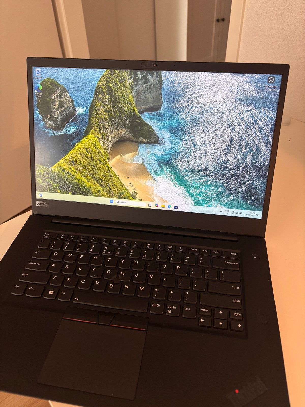 Lenovo ThinkPad P1 Gen1 2019 met Intel Core i7-8750H 16GB, Computers en Software, Gebruikt, Ophalen of Verzenden, Onbekend, 16 GB
