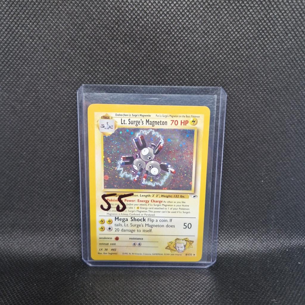 Lt. Surge's Magneton Gym Heroes NM, Ophalen of Verzenden, Zo goed als nieuw