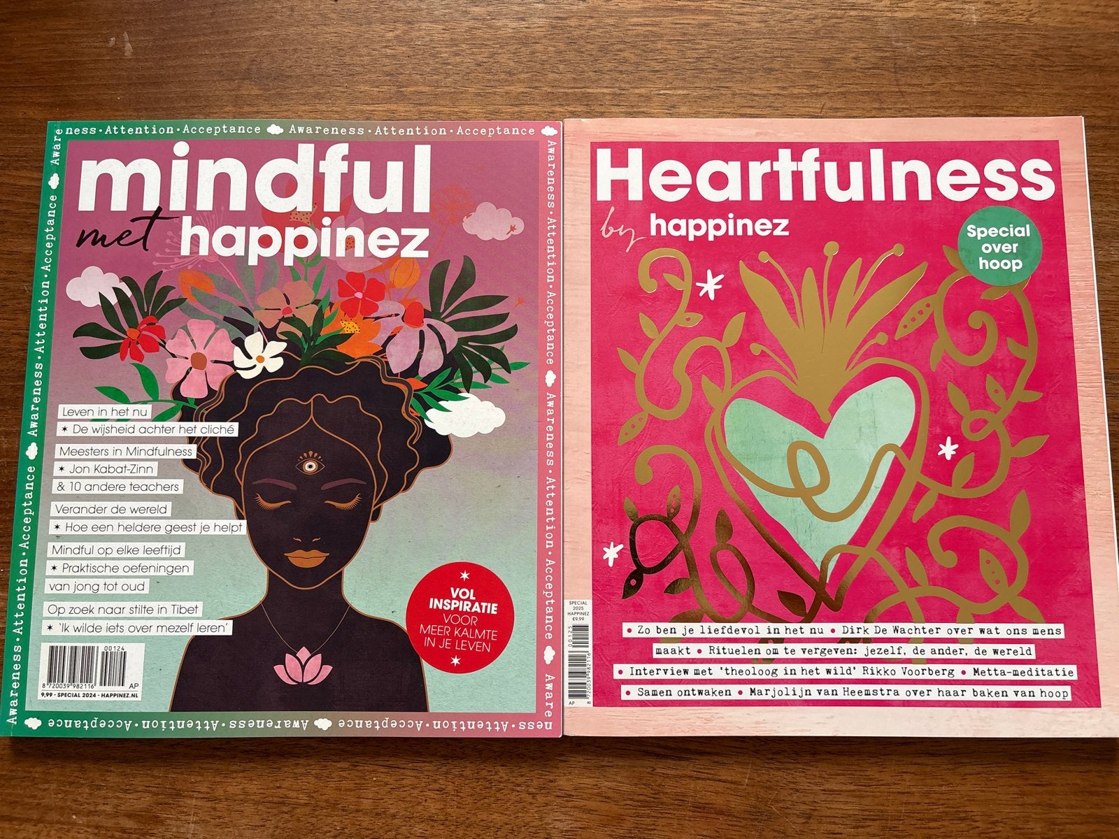 Mindful met Happinez & Heartfulness by Happinez (2 magazines, Boeken, Ophalen of Verzenden, Gelezen, Lichaam en Geest