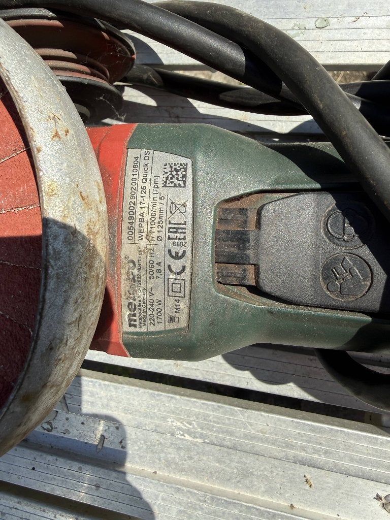 metabo slijptol, Doe-het-zelf en Verbouw, Ophalen, Gebruikt, 1000 watt of meer, Haakse handslijpmachine