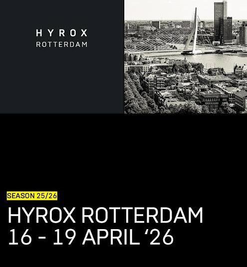 Hyrox Rotterdam ticket - single pro 17 apr vrijdag, Eén persoon