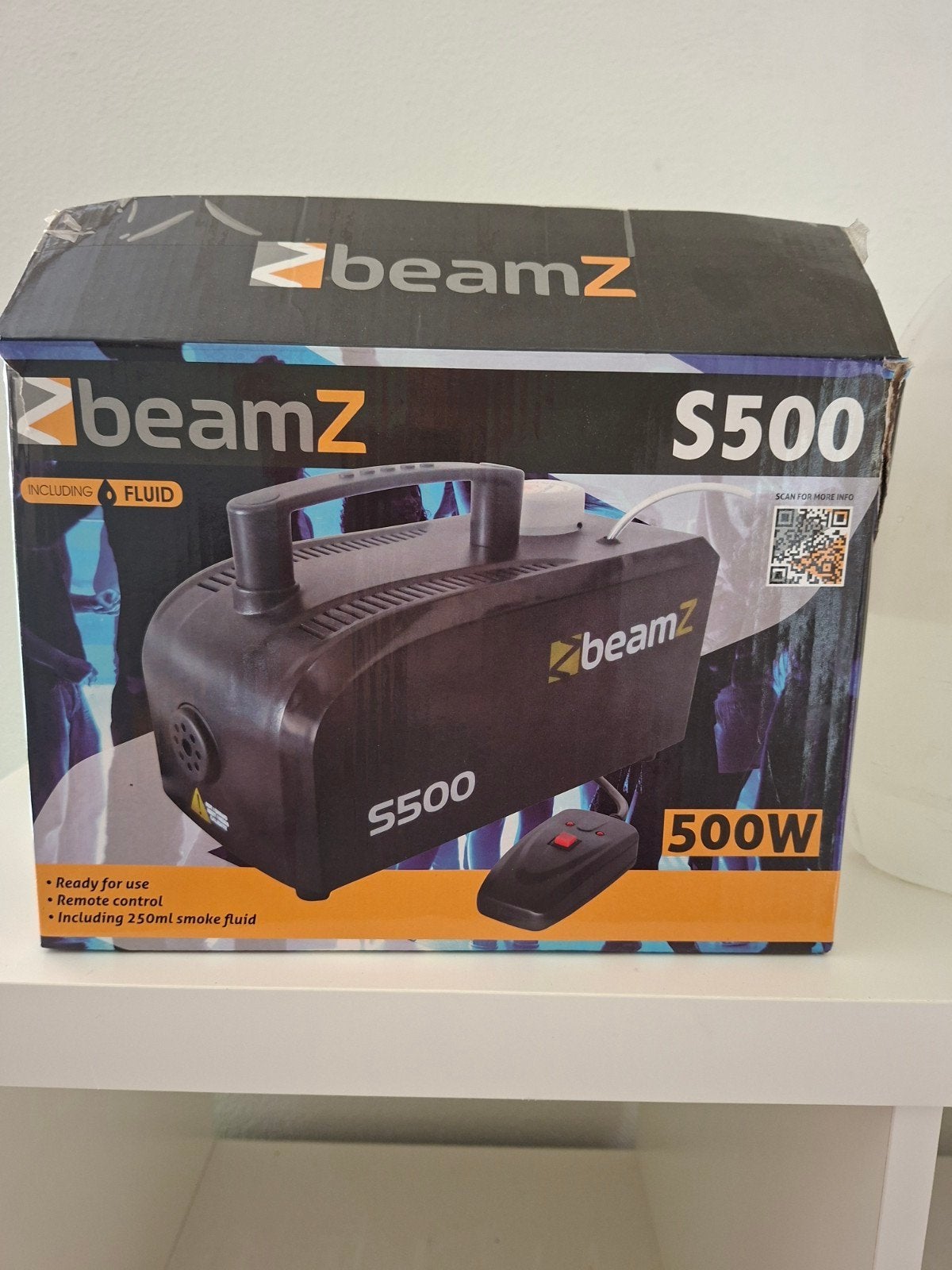 BeamZ S500 Rookmachine 500W incl. Vloeistof, Ophalen, Nieuw, Feestartikel, Overige