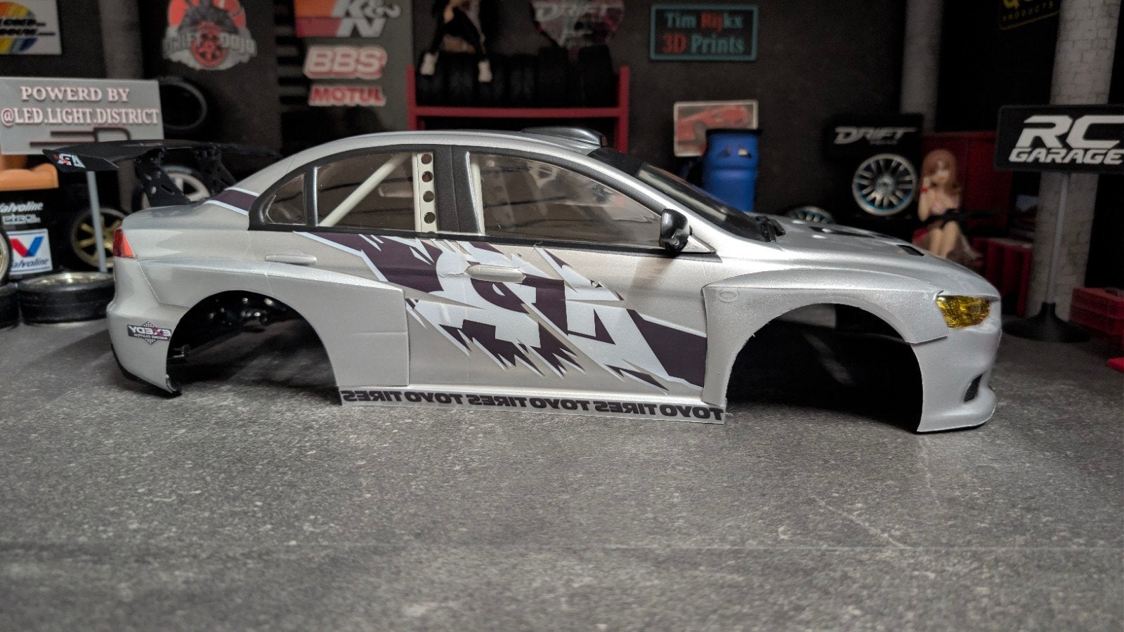 Mitsubishi EVO X, Tamiya Kyosho HPI Traxxas, Verzenden, Nieuw, Schaal 1:10, Auto onroad