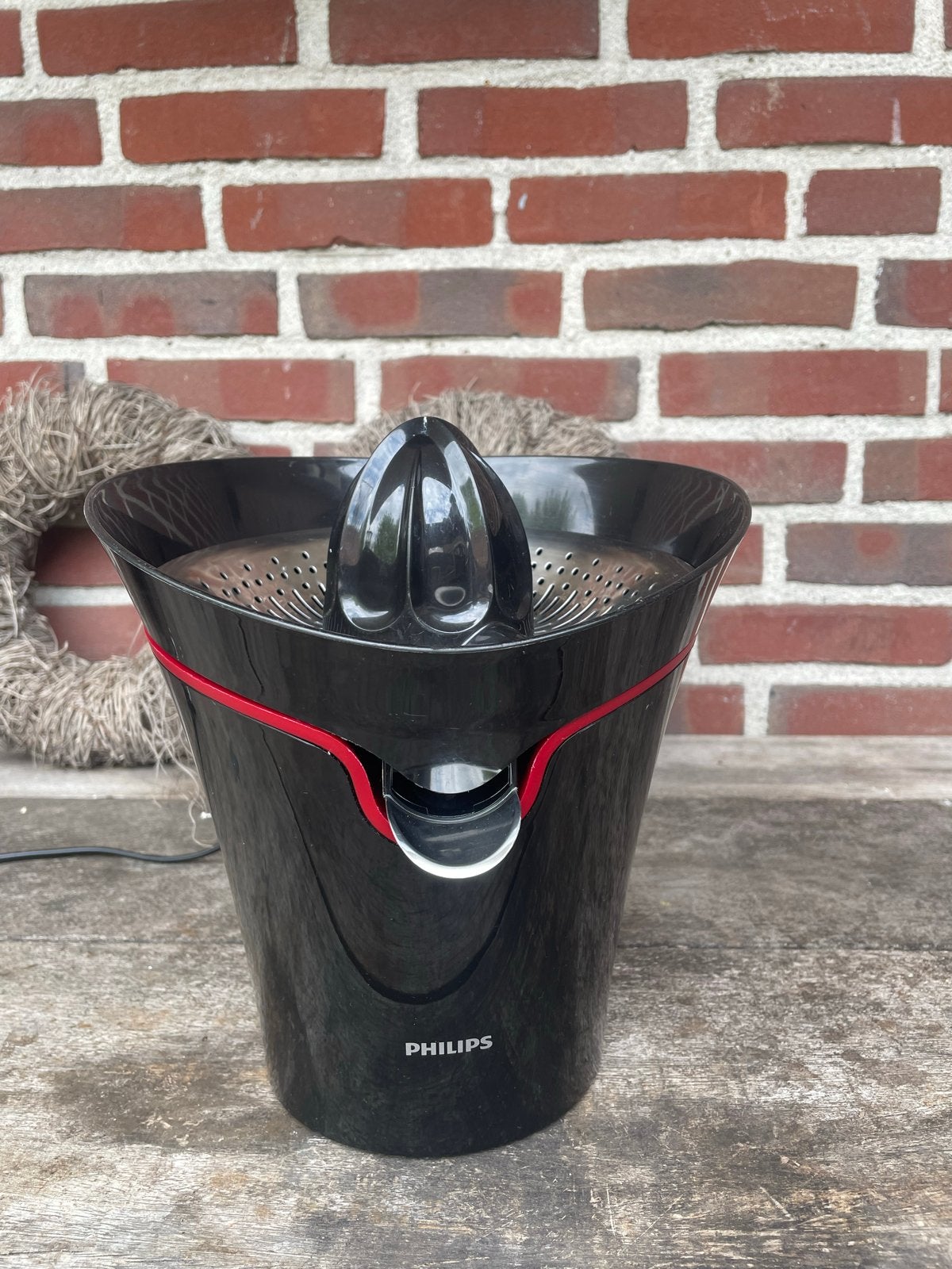 Philips Citruspers - Zwart met Rood Accent, Ophalen of Verzenden, Gebruikt