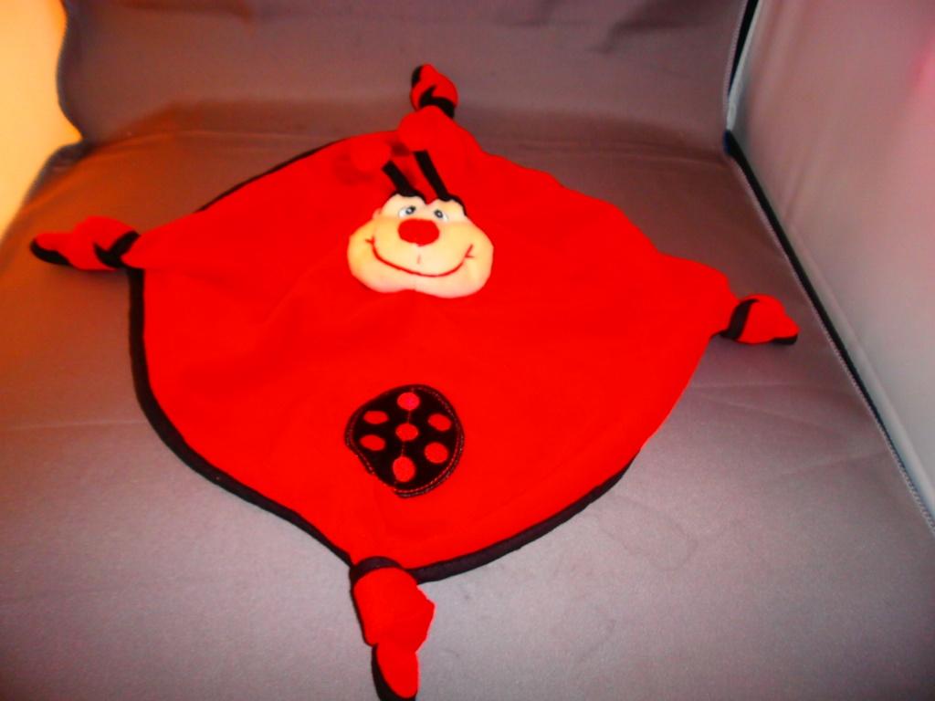 Jurjen de vries doekje lieveheersbeestje rood zwart velours, Kinderen en Baby's, Speelgoed | Knuffels en Pluche, Overige merken