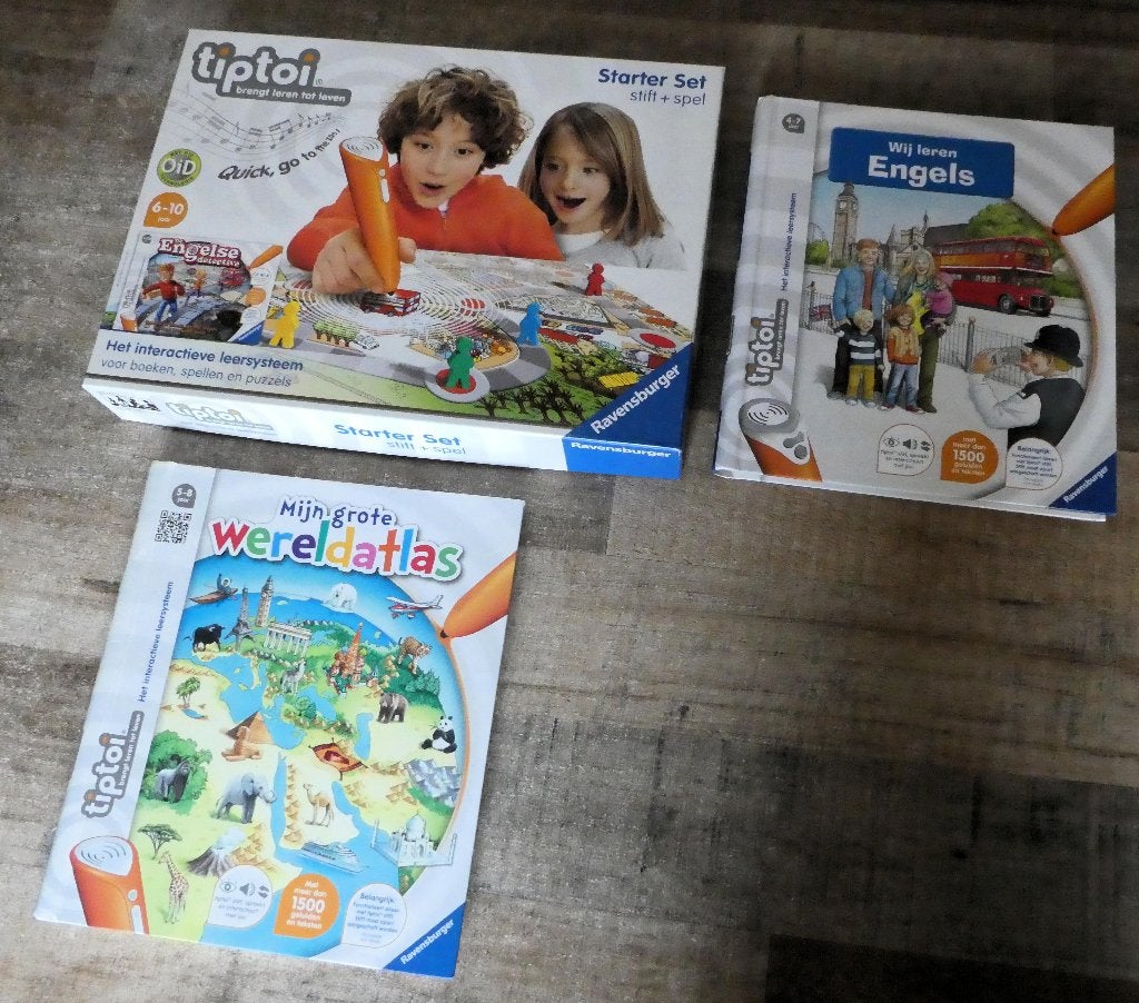 Tiptoi Engelse Detective starter set + 2 boeken., Kinderen en Baby's, Speelgoed | Educatief en Creatief, Ophalen of Verzenden