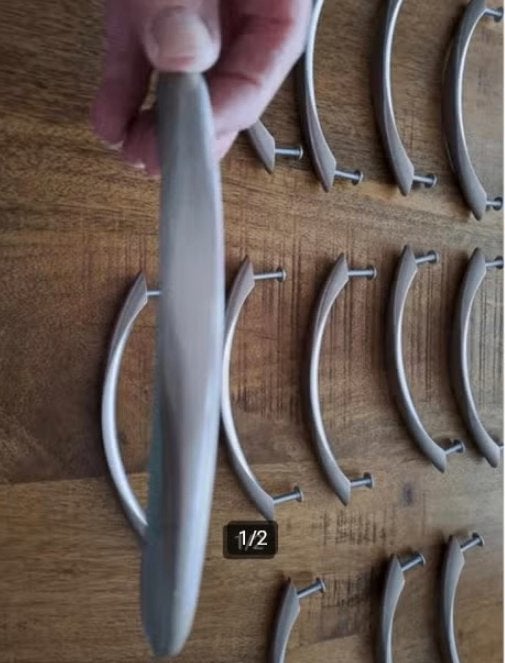 13 metalen zilverkleurige keukenelementen, Nieuw, Minder dan 100 cm, 25 tot 50 cm, Zilver