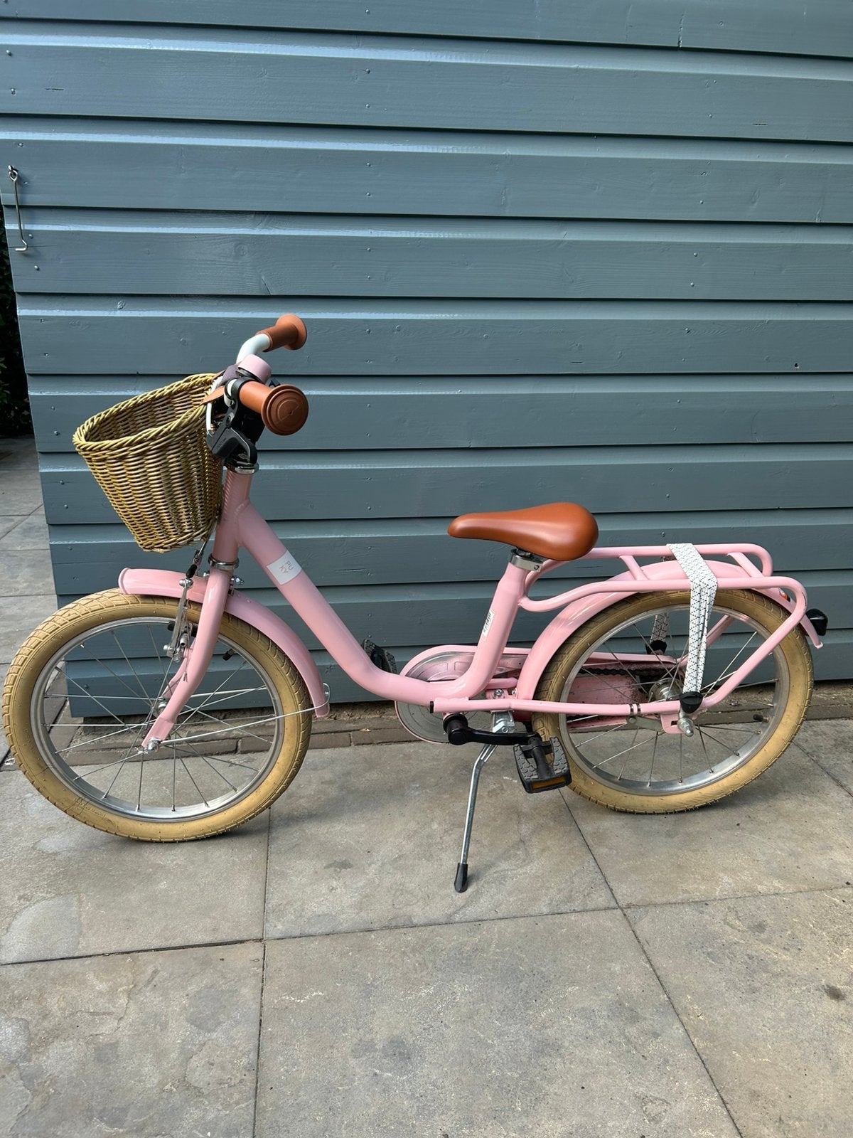 Roze Puky steel classic 18 inch kinderfiets, Ophalen, Gebruikt, 18 inch, Handrem