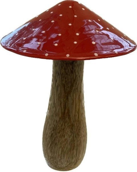 PRACHTIGE HOUTEN PADDENSTOEL, Ophalen of Verzenden, Nieuw, Hout