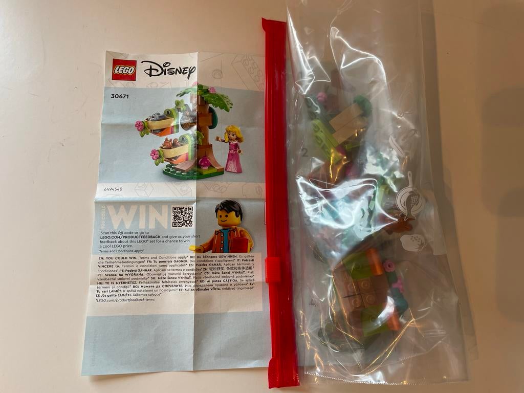 LEGO Disney 30671 Aurora's Kasteelhof - Gebruikt & Compleet, Gebruikt, Lego, Ophalen of Verzenden, Compleet