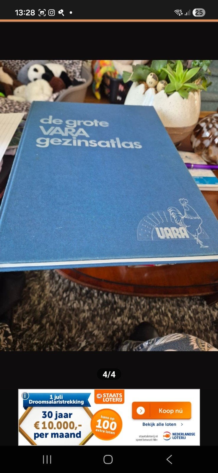 De Grote VPRO Gezinsatlas - Vintage Atlas, Gelezen, Overige atlassen, Ophalen of Verzenden, 1800 tot 2000