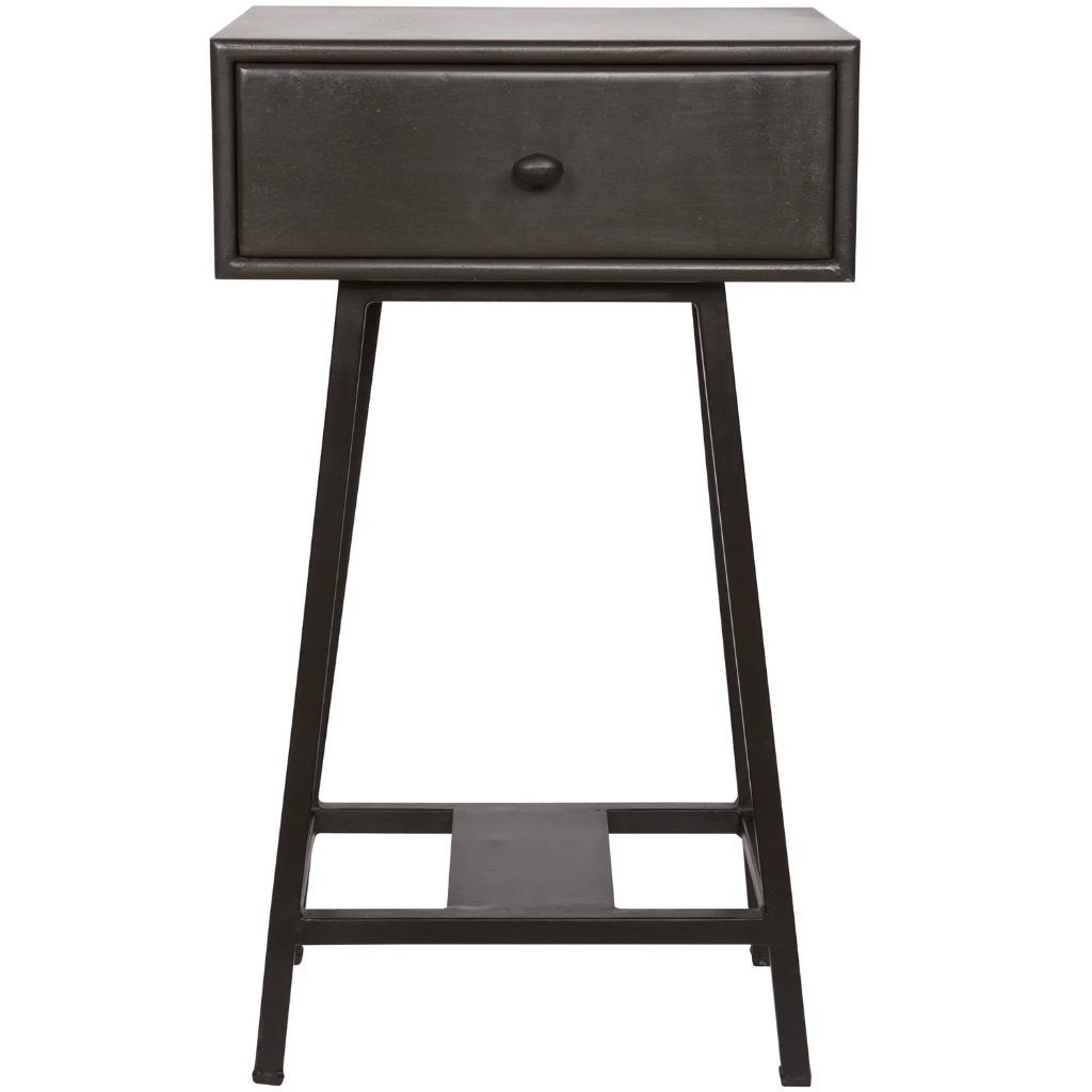 WOOOD Skybox Nachtkastje - Sidetable Zwart, Gebruikt, Minder dan 50 cm, Ophalen, Overige houtsoorten