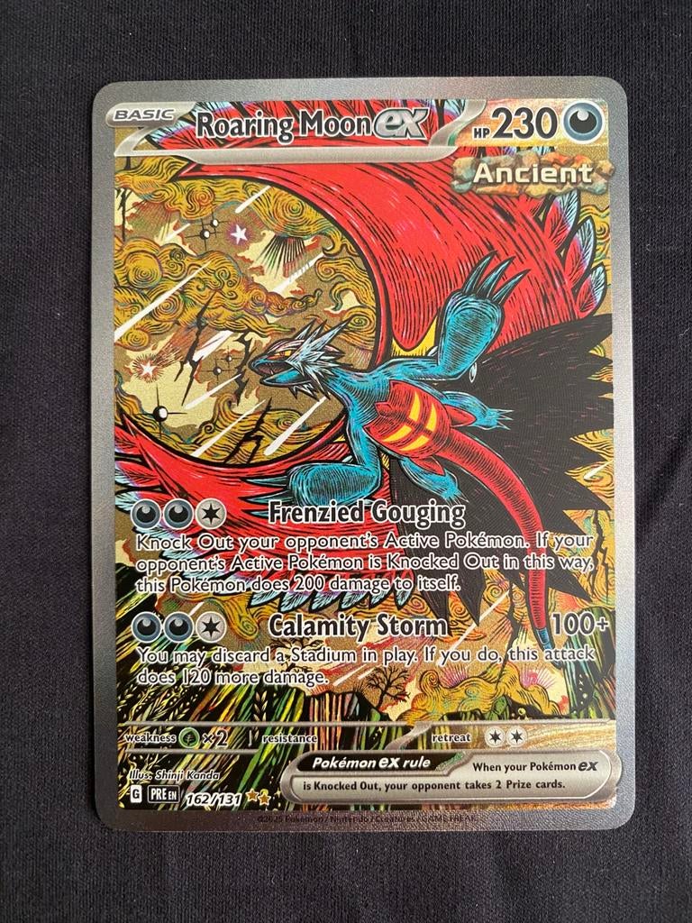 Roaring Moon ex PRE 162 NM, Ophalen of Verzenden, Zo goed als nieuw, Losse kaart