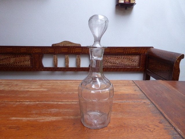 Art deco persglazen karaf, Ophalen of Verzenden