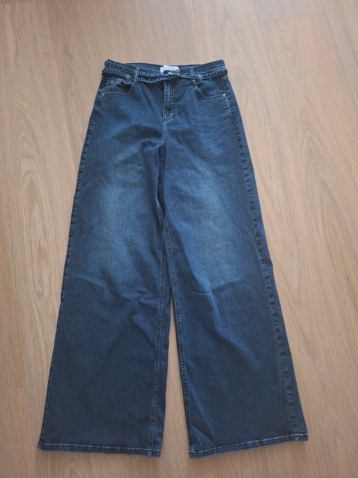 Angels spijkerbroek wideleg mt 38, Maat 38/40 (M), Blauw, Ophalen of Verzenden, Zo goed als nieuw