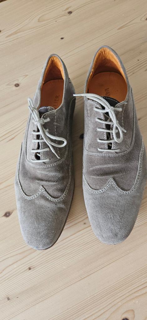 Van Lier suède veterschoenen - Grijs maat 44, Overige kleuren, Van Lier, Ophalen of Verzenden, Gedragen