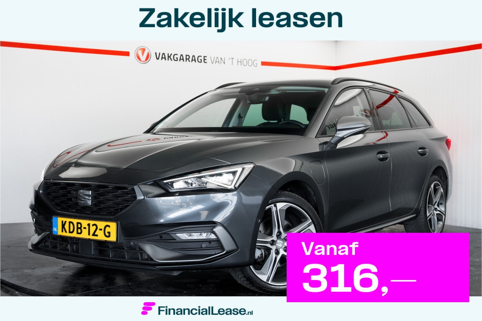 SEAT Leon Sportstourer SEAT Leon ST eHybrid FR Automaat | 20, Gebruikt, 4 cilinders, Leon, Leder en Stof