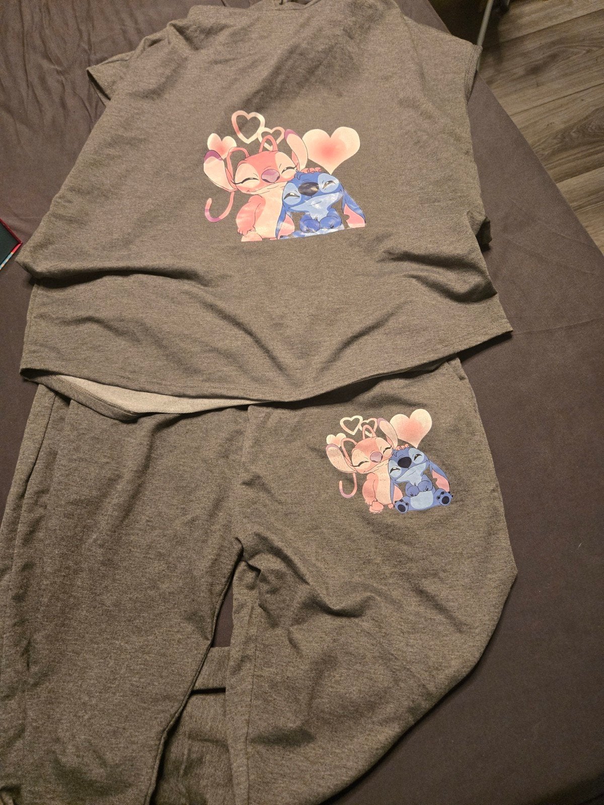 XXL Superleuke Set Lilo & Stich, ZGAN, Ophalen of Verzenden, Zo goed als nieuw, Grijs, Shirt of Top