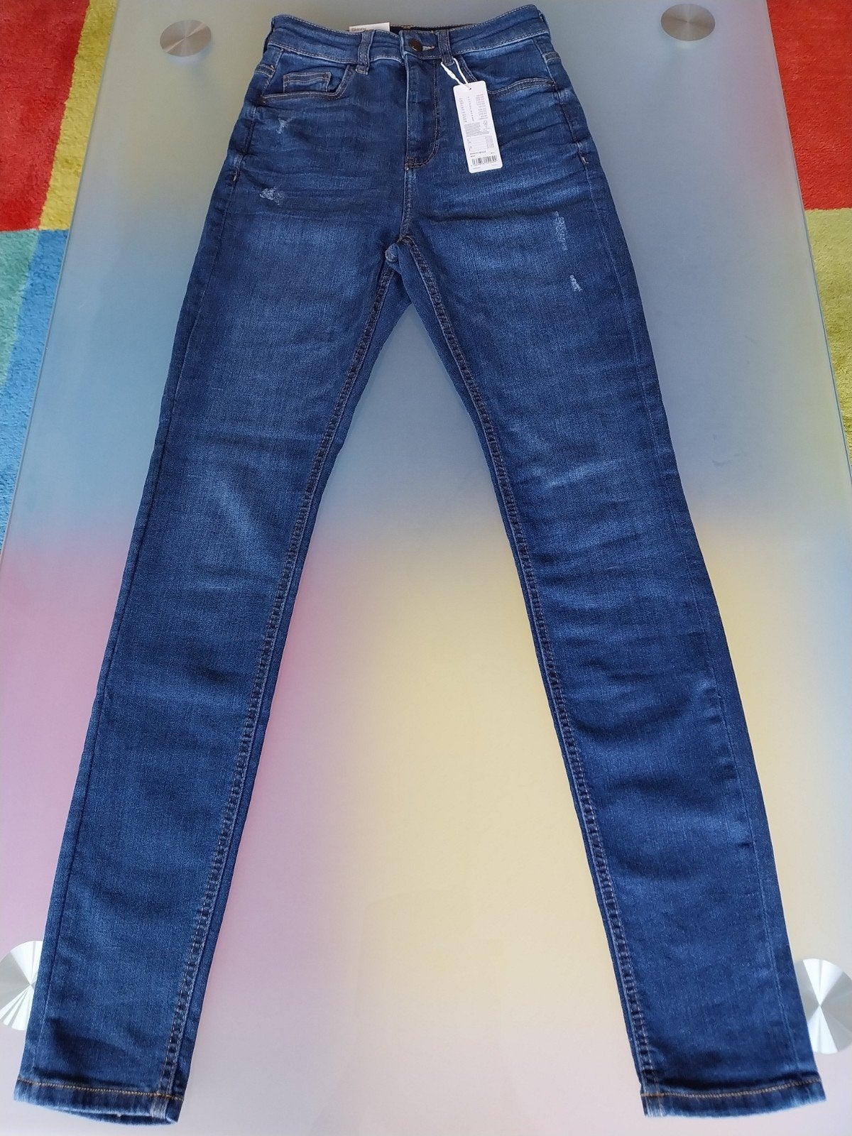 Dames  spijkerbroek, maat 27/32, donkerblauw, NIEUW, Esprit, Ophalen of Verzenden, Nieuw, Blauw