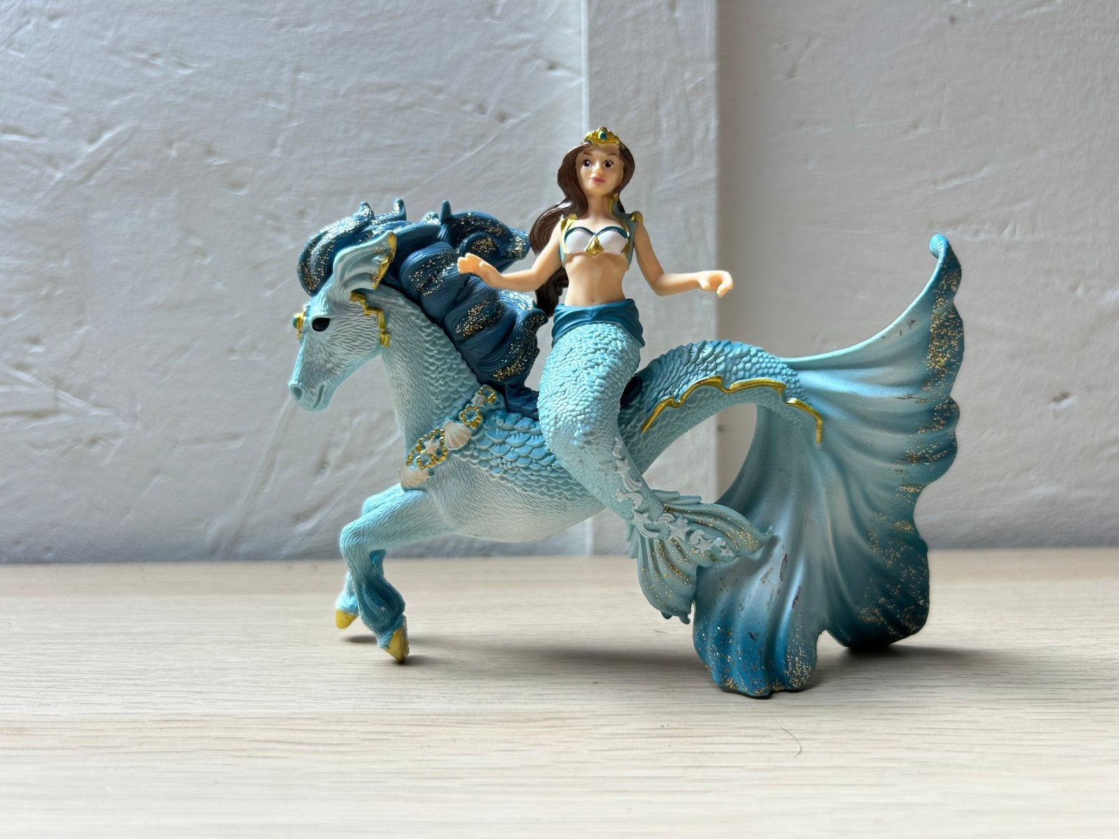 Schleich bayala zeemeermin, Ophalen of Verzenden, Zo goed als nieuw, Paard, Beeldje of Figuurtje