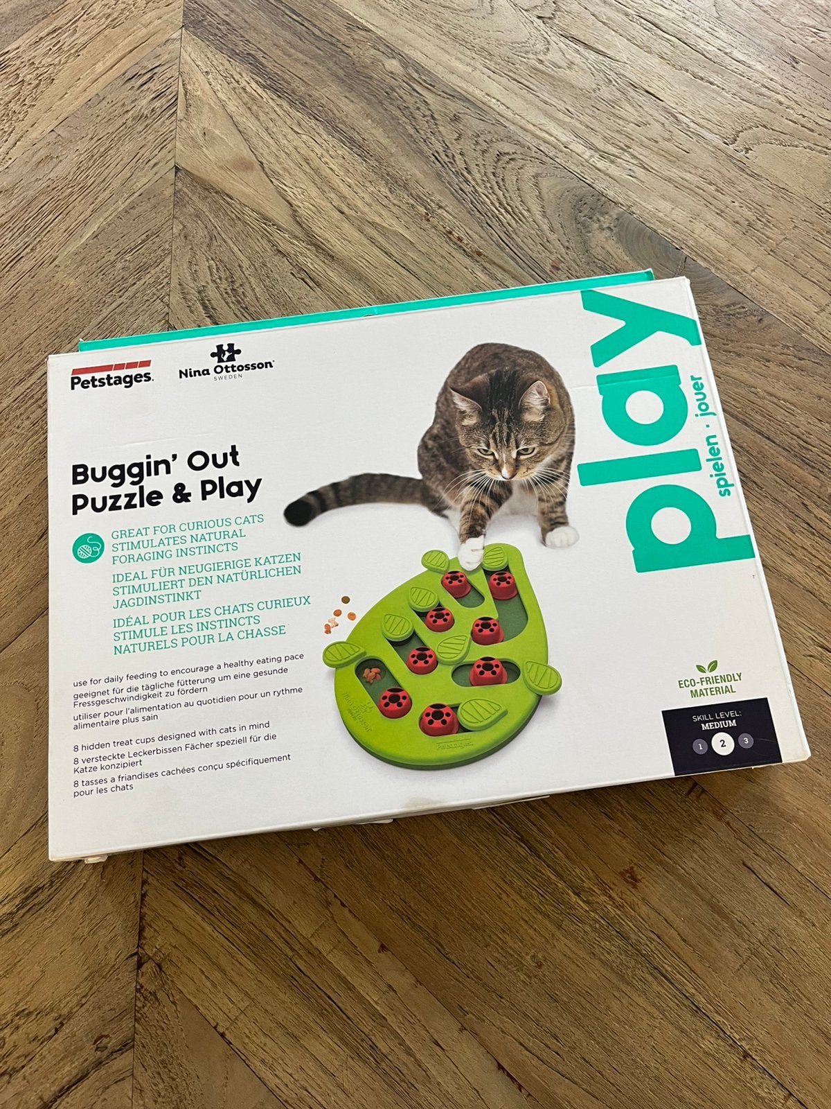 Puzzel kat, Ophalen, Zo goed als nieuw