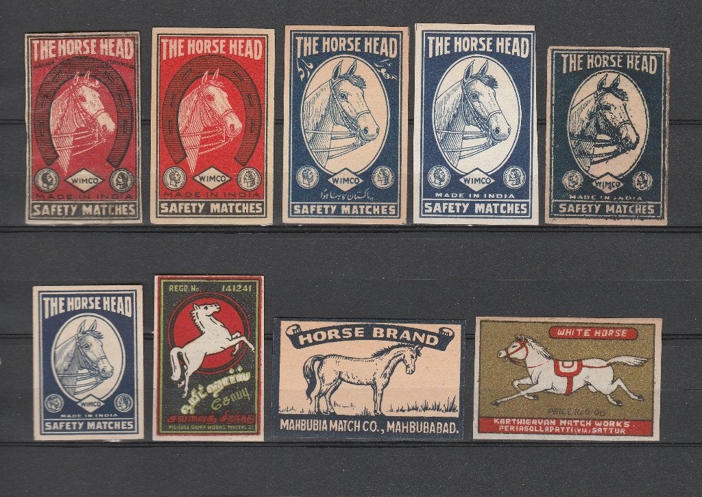 Lucifermerken, Paarden   (518), Ophalen of Verzenden, Zo goed als nieuw, Luciferdoosjes of -merken