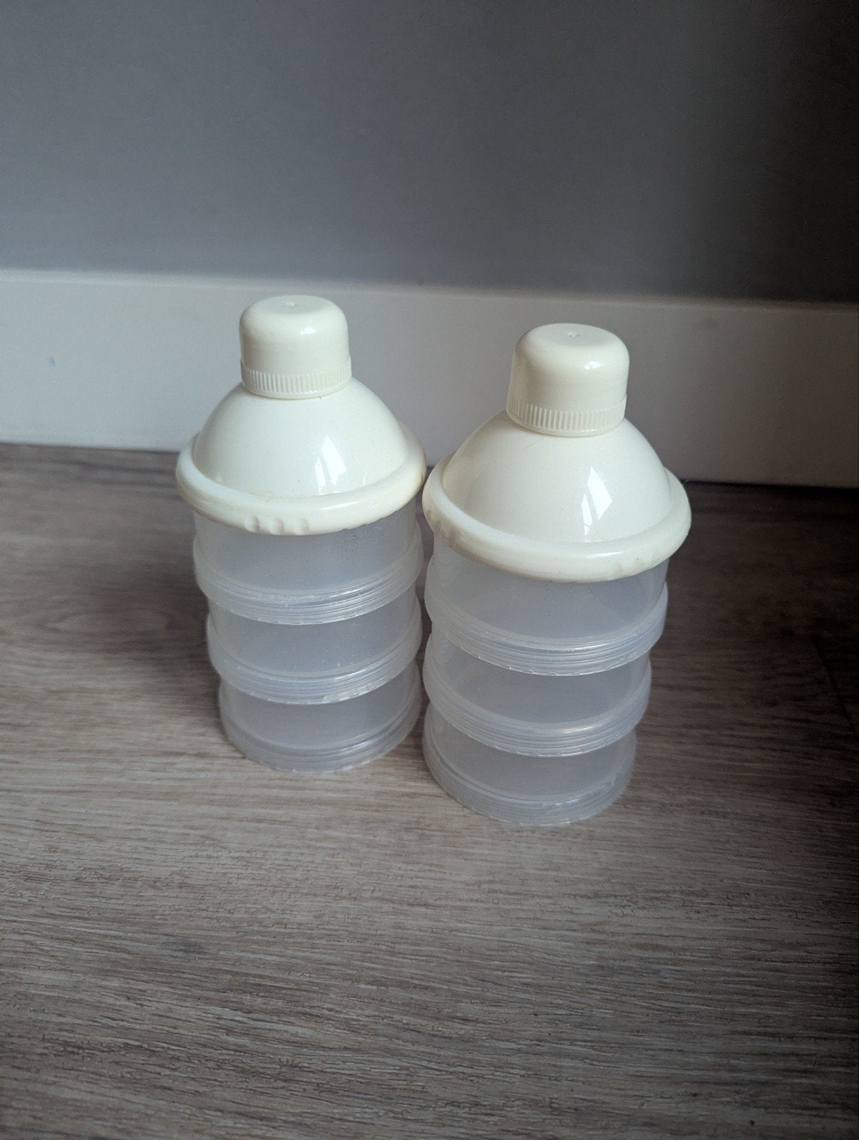 2x Melkpoeder toren/bewaarbakje, Ophalen, Overige merken, Gebruikt, Bewaarbakje