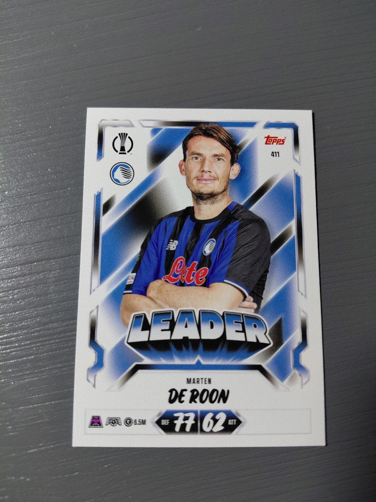 marten de roon (atalanta) topps match attax 2027, Ophalen of Verzenden, Nieuw, Buitenlandse clubs, Spelerskaart