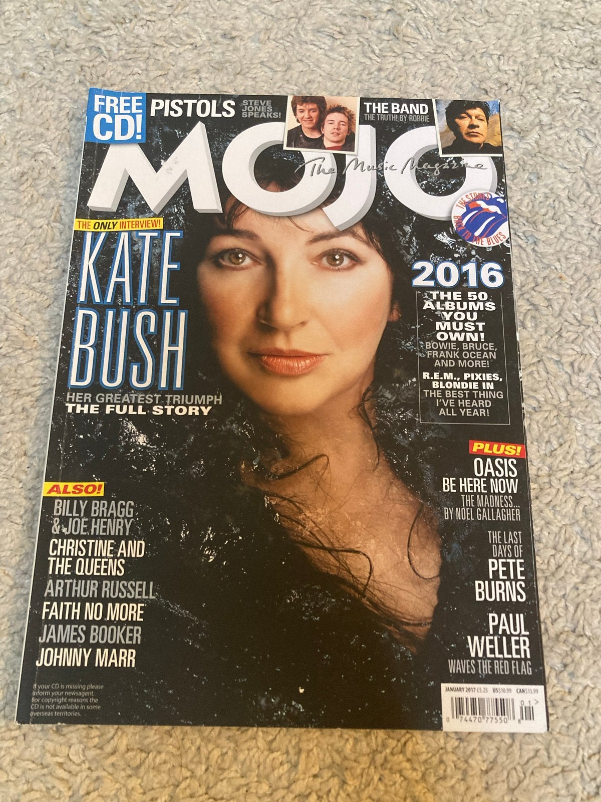Mojo Magazine Kate Bush OASIS David Bowie THE BAND Pistols, Ophalen of Verzenden, Zo goed als nieuw, Muziek, Film of Tv