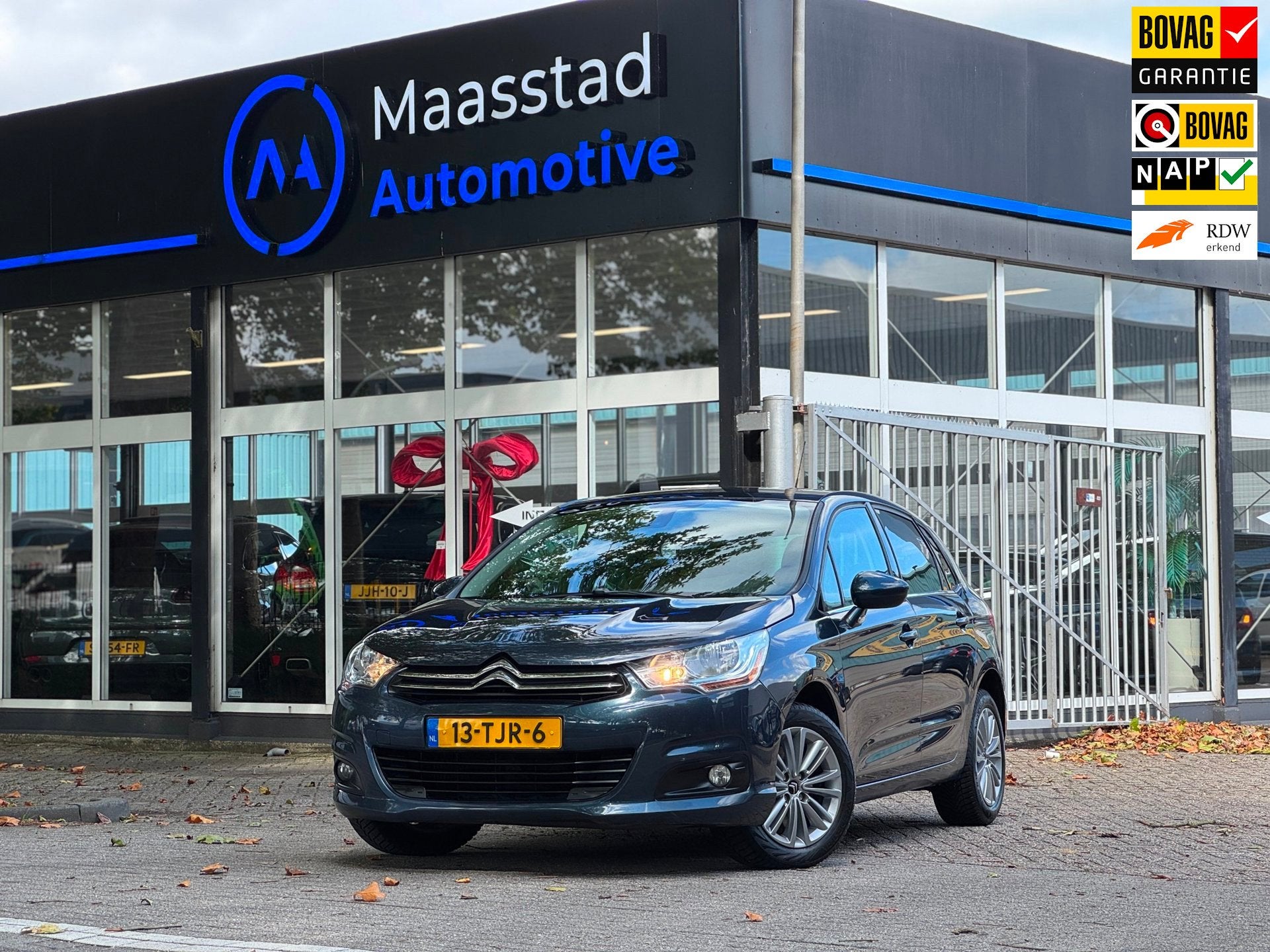 Citroen C4 1.6 THP Ligne Business EGS Automaat Cruise Navi N, Auto's, Euro 5, Parkeersensor, Gebruikt, Blauw