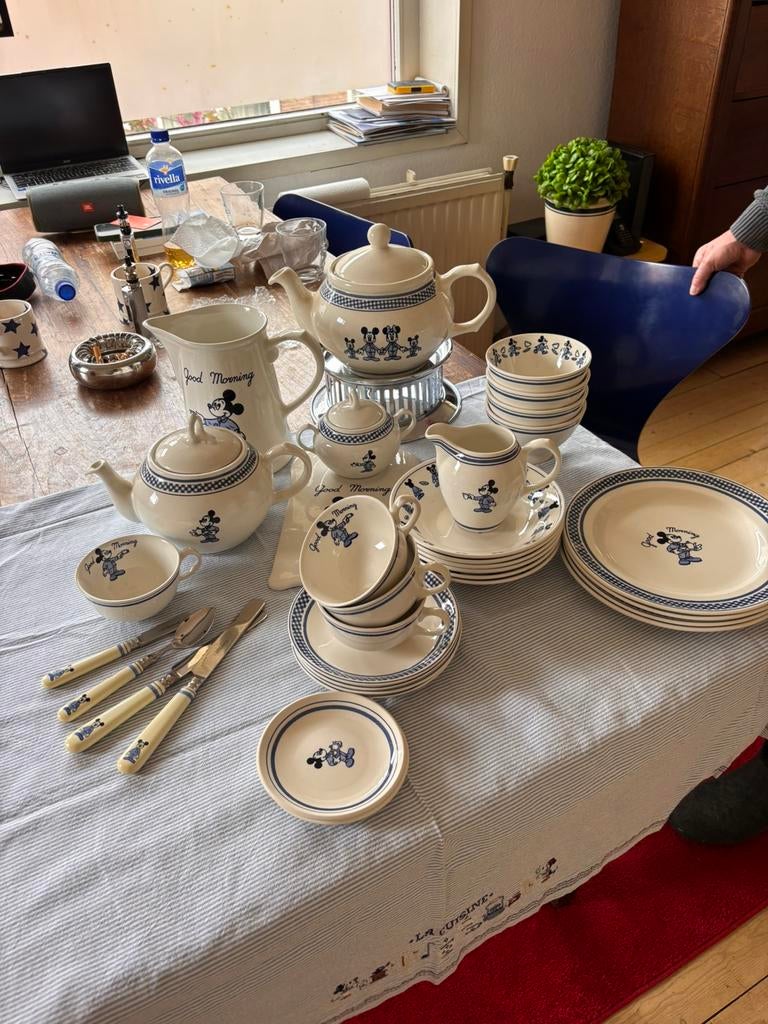 Vintage ‘90s Royal Boch Donaldson Ontbijtservies set, Verzenden