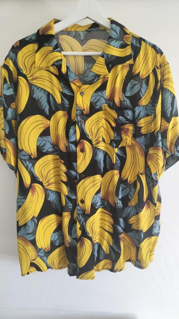 Nieuw XL Hawaii blouse met banaan bananen blouses, Ophalen of Verzenden, Nieuw, Overhemd