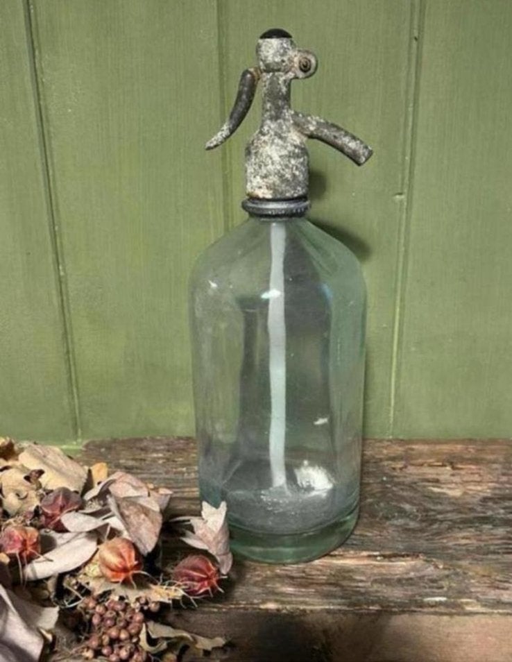 Mooie oude spuitfles, Antiek en Kunst, Ophalen of Verzenden