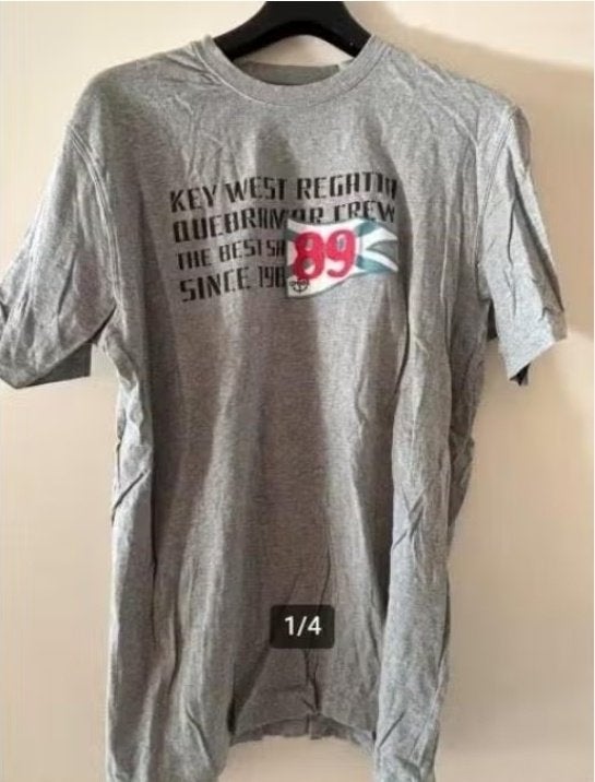 Grijze QUEBRAMAR T-shirt (NIEUW) XXL (valt als XL) Marina, Kleding | Heren, QUEBRAMAR, Ophalen of Verzenden, Grijs, Maat 56/58 (XL)